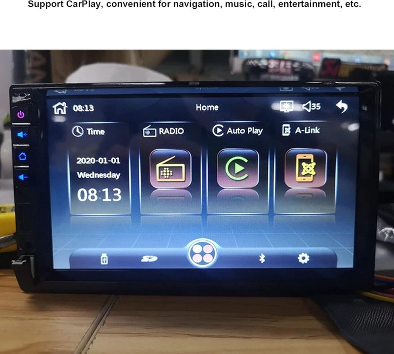 klarako Universal for Android Car Stereo with GPS 7 Inch HD Touch Screen Car Navigation Bluetooth Supports WiFi Connect + Backup Camera Car Modification - Image 2