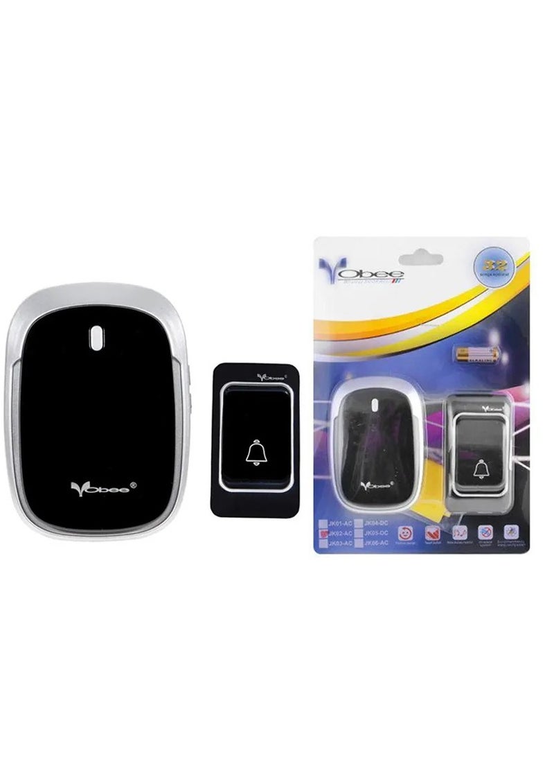 Wireless Door Bell - 32 Songs - VOBEE JK02-AC (Black) - Image 2