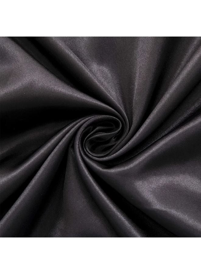 Light Grey Satin Sleep Set 3pcs Silky Pillowcase Hair Bonnet Bedroom Accessories - Image 3