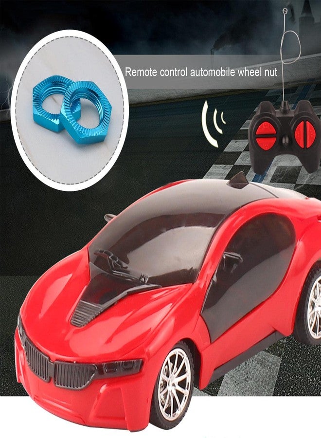 Micro Traders 4PCS 17mm Aluminum Alloy Wheel Nut RC Car Wheel Hex Hub Nut Thread 1.0mm for 1/8 RC Model Car 17mm Spanner 12mm Thread Diameter Upgraded Parts Blue - Image 2