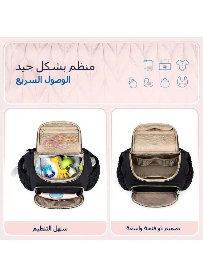 عام حقيبة حفاضات حقيبة حفاضات على ظهره أزياء حديثي الولادة مصغرة حقيبة الأمومة حقيبة سفر - Image 2