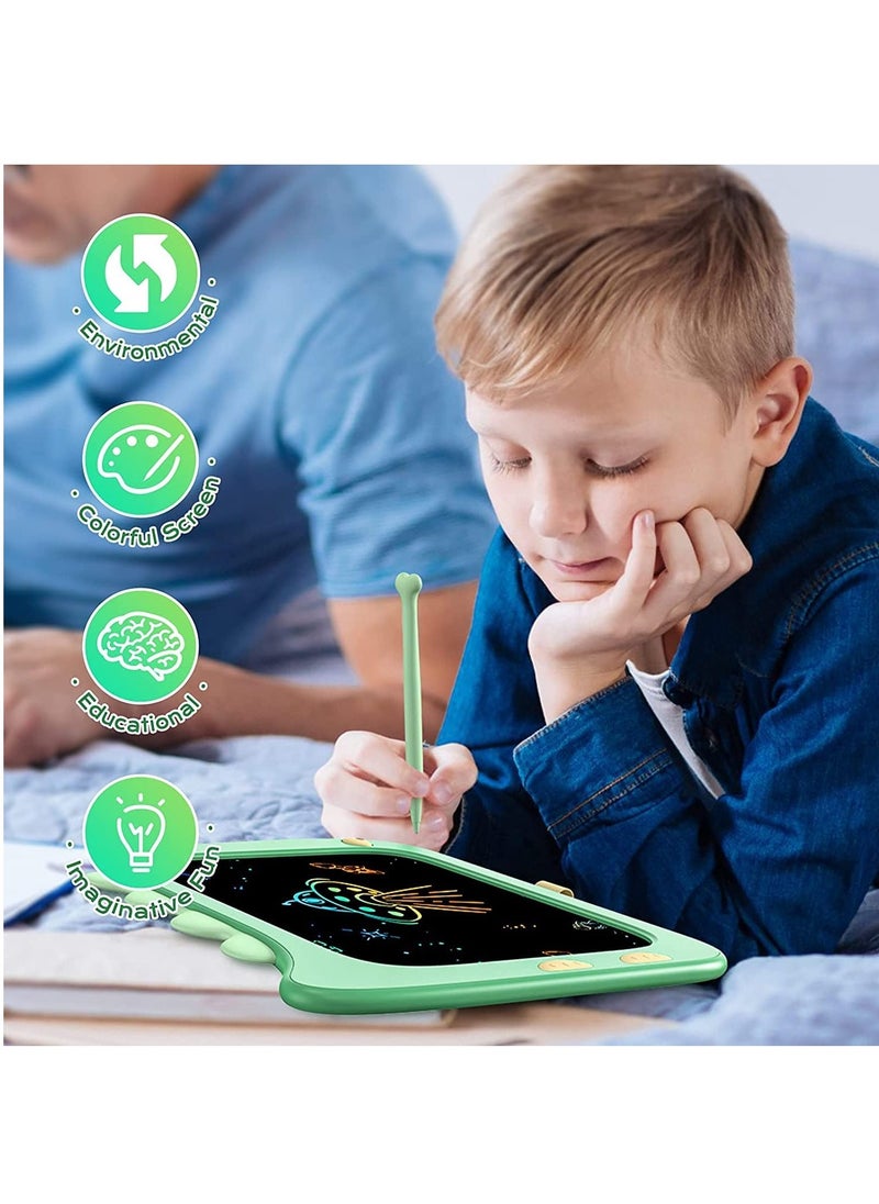 LCD Writing Tablet Toddler Toys, Erasable 8.5 Inch Doodle Board Drawing Pad Gifts for Kids, Dinosaur Toys Drawing Board Gift, Education Learning Toys for Boys Girls 2 3 4 5 6 Years Old (Green) - Image 2