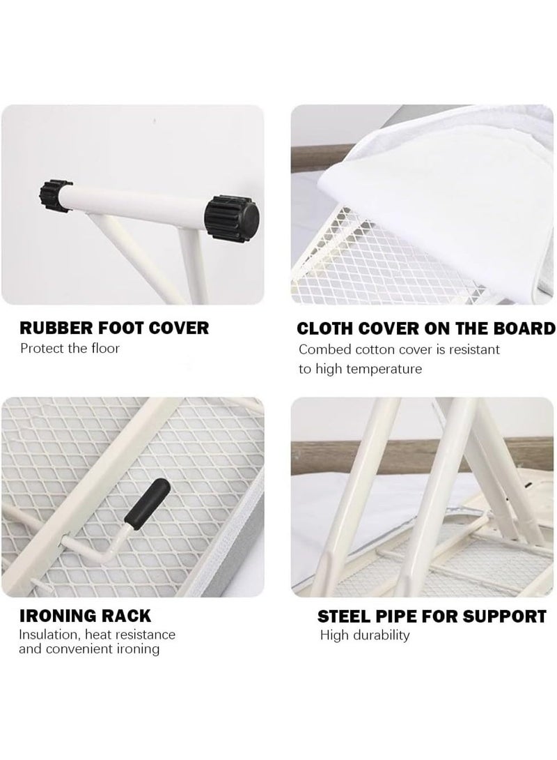 Arabest Foldable Home Ironing Board, Floor-Standing Professional Ironing Board, Lightweight and Portable Ironing Board, Compact Ironing Board That Can Be Placed - Image 2
