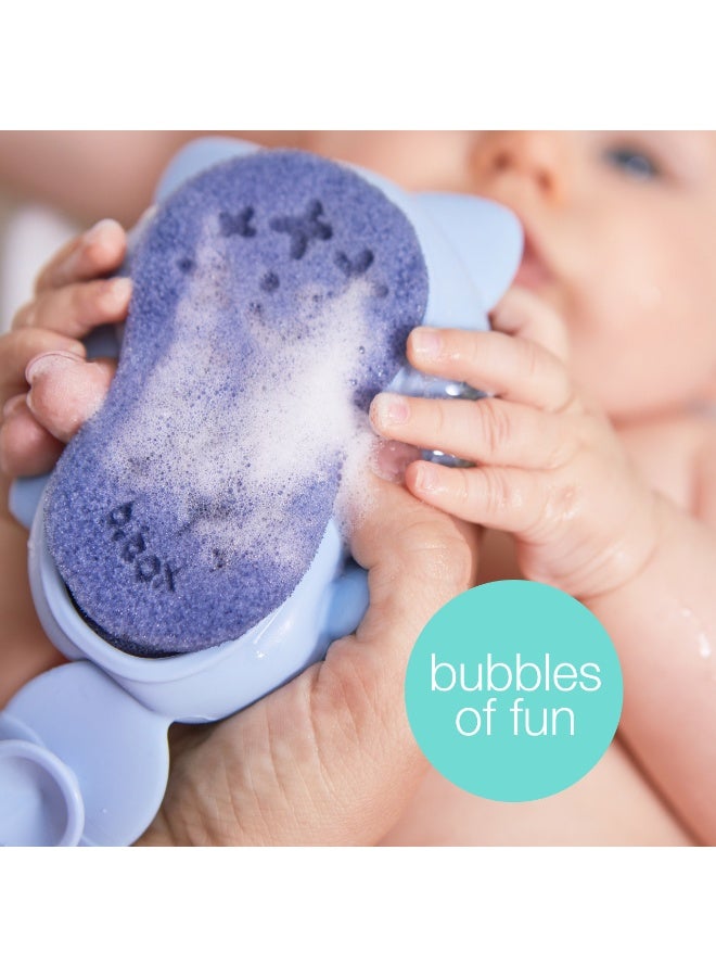 b.box فرشاة استحمام الأطفال، فرشاة سيليكون ناعمة للتنظيف اللطيف، قبضة مريحة، صحية وسهلة التنظيف، حديثي الولادة+ - Image 2