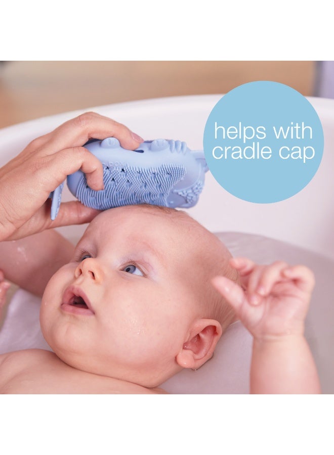 b.box فرشاة استحمام الأطفال، فرشاة سيليكون ناعمة للتنظيف اللطيف، قبضة مريحة، صحية وسهلة التنظيف، حديثي الولادة+ - Image 3