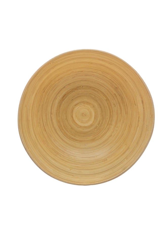 Five Simply Smart Bamboo Salad Bowl White and Brown 25 cm 154104B - Image 2