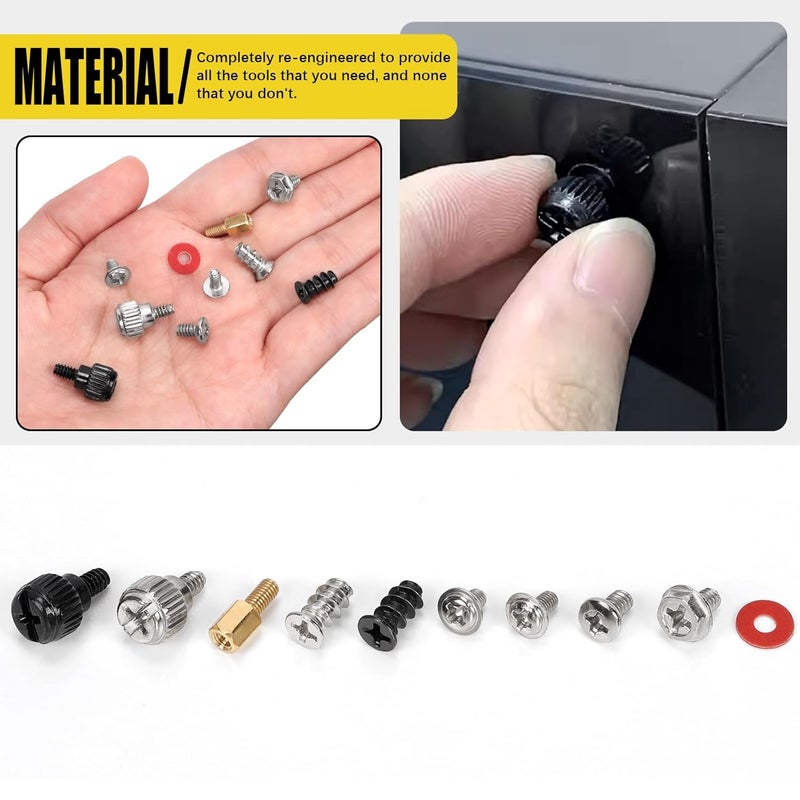 Mardatt 310Pcs Computer Screws Motherboard Standoffs Screws Kit, PC Computer Kit Laptop Screw for Universal Motherboard, HDD, SSD, Hard Drive, Case, Fan, CD-ROM - Image 5