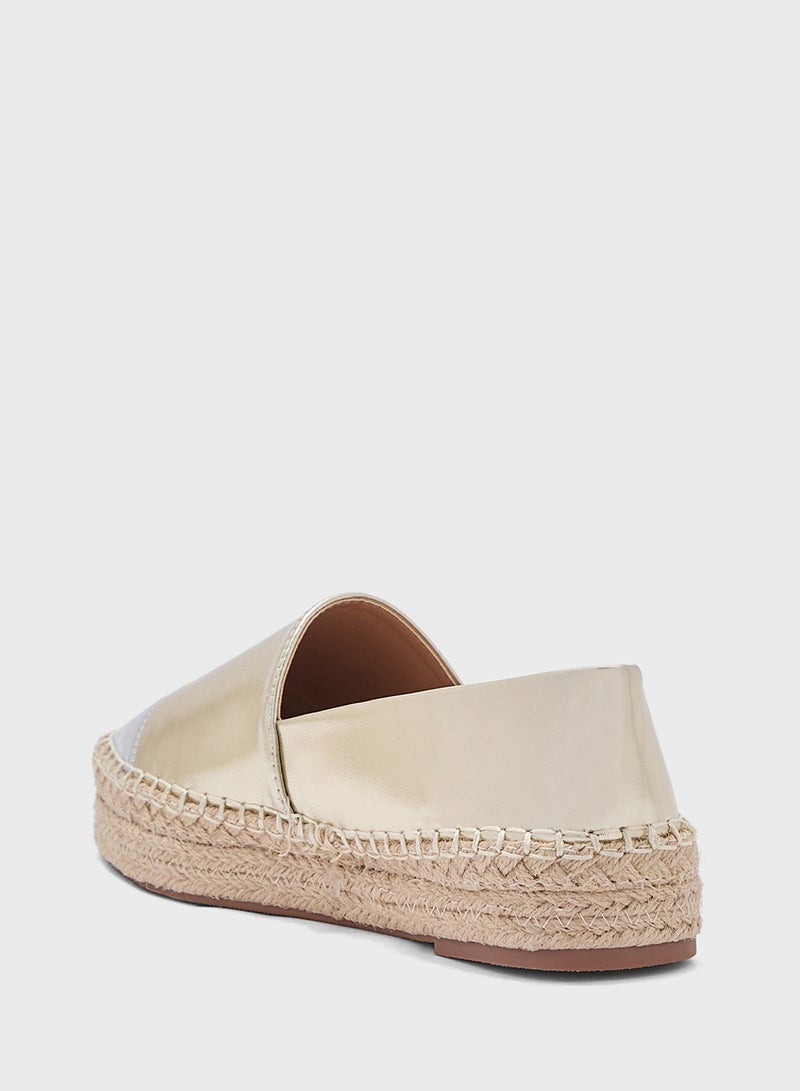 ELLA Metallic Toe Espadrille - Image 2