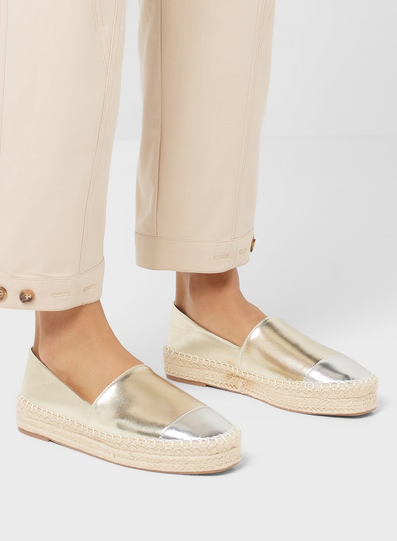 ELLA Metallic Toe Espadrille - Image 5