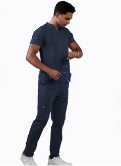 RZ The ideal choice for medical professionals is a medical scrub from RZ for men, in petroleum color.  - Image 2