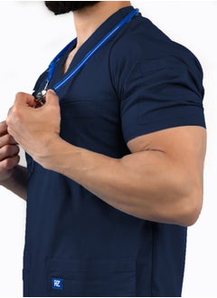 RZ The ideal choice for medical professionals is a medical scrub from RZ for men, in petroleum color.  - Image 3