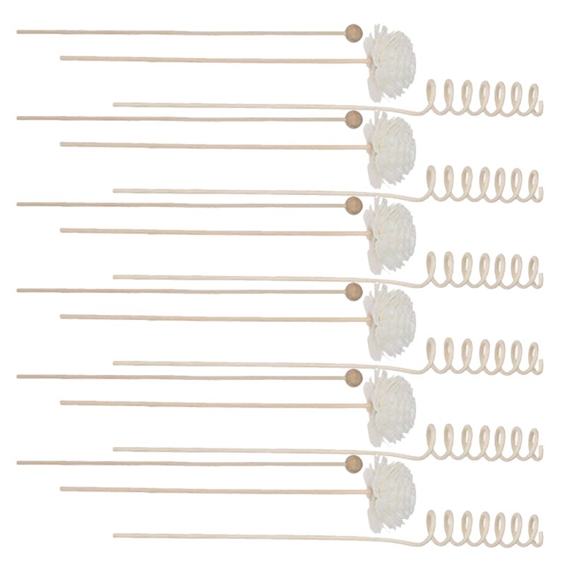 2 Sets Reed Diffuser Sticks: Fragrance Handmade Flowers Refill Replacement For Bathroom Women Bedroom Office Aromatherapy Decor - Image 1