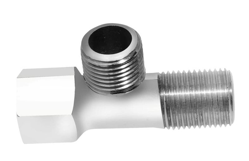 KINIK Chrome Plated Brass Tee Fitting Coupling with Male and Female Thread Connector Adapter (1/2 Inch) – Durable T-Type Pipe Connector for Water, Plumbing, and Industrial Applications - Image 3