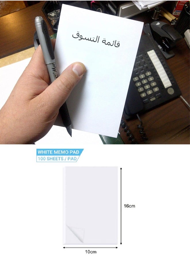 Generic - 3 Pcs 100 Sheets Blank Notepad - Image 1