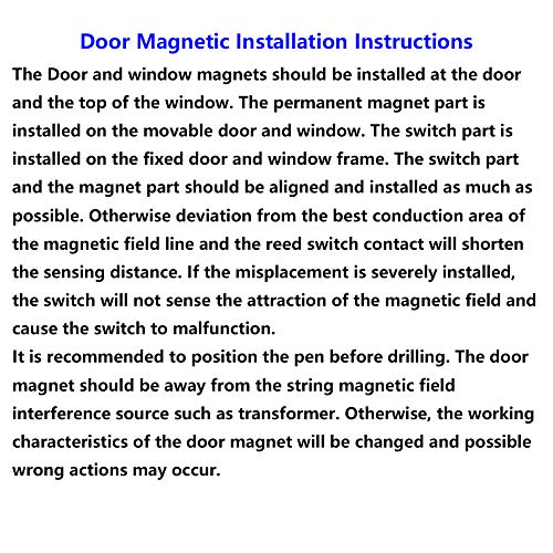 Dahszhi Home Security Wired Rolling Door Contact Magnetic Reed Switch Alarm - Image 5
