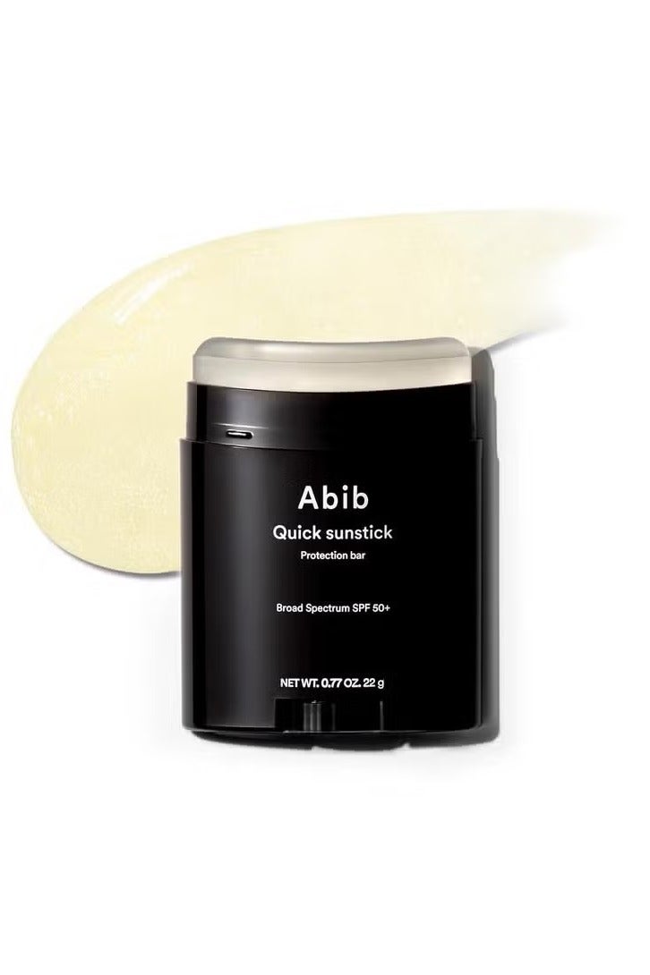 abib Quick Sunstick Protection Bar SPF50+ 0.77 oz / 22 g (Glowing) | Korean Suncreen Stick Suncare Sunblock, No Whitecast, Protector Solar Barra, Centella Asiatica Extract, Aloe Extract  - Image 1