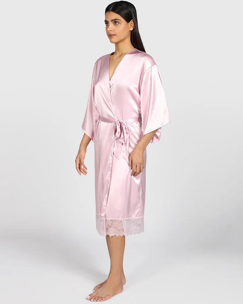لا سينزا La Senza Sexy Sleep Satin Robe Lingerie