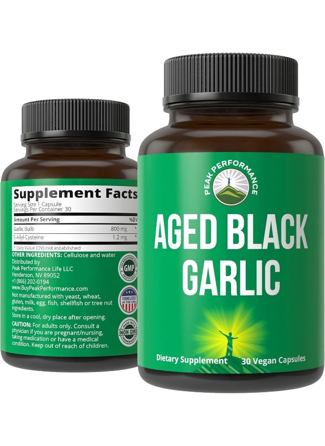 Peak Performance Peak Performance Aged Black Garlic Capsules  - Image 1