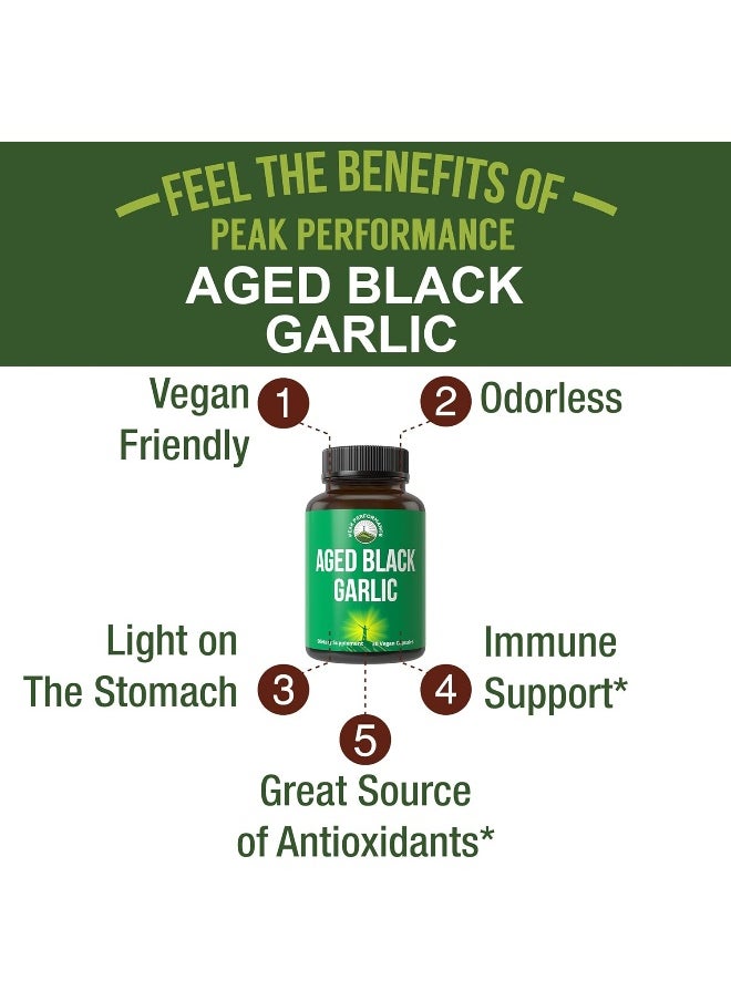 Peak Performance Peak Performance Aged Black Garlic Capsules  - Image 2