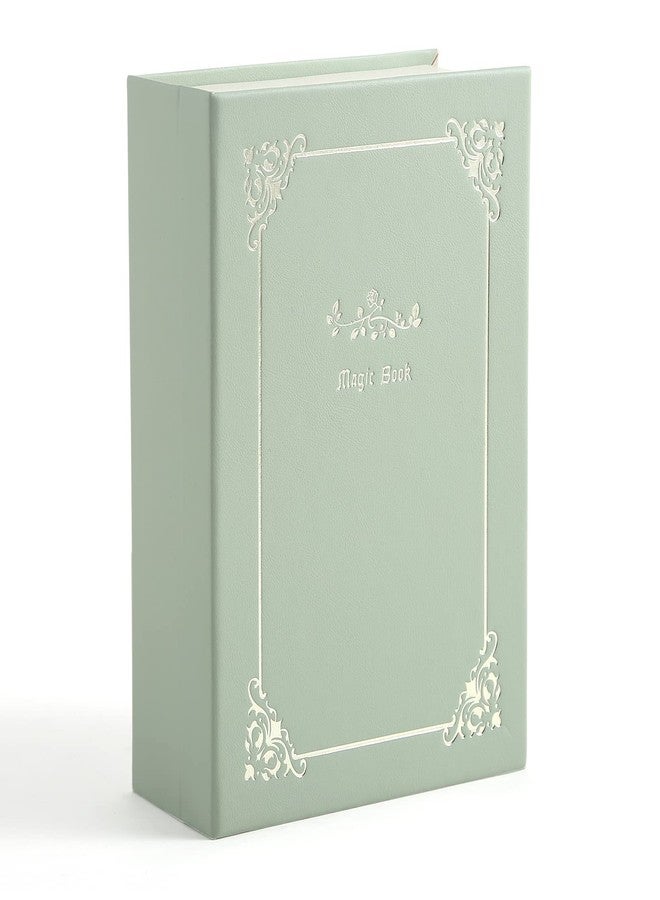 CASEGRACE Jewelry Box Organizer PU Leather Diary Jewelry Box Magic Book Design for Earrings Bracelet Necklace Rings Storage for Women Girls, Green - Image 1