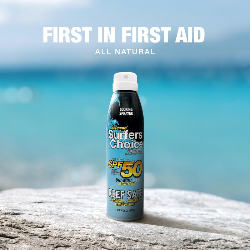 H2Ocean Surfers Choice SPF 50 Spray - Quick-Drying Sunscreen Spray for Tattoo Aftercare & UV Protection - Reef-Safe Sun Protection for All Ages - 6 oz - Image 5