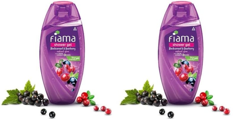 Fiama Body Wash Shower Gel Blackcurrant Bearberry 250ml Body Wash for Women Men with Skin Conditioners for Radiant Glow Suitable for All Skin Types Pack of 2 - Image 1