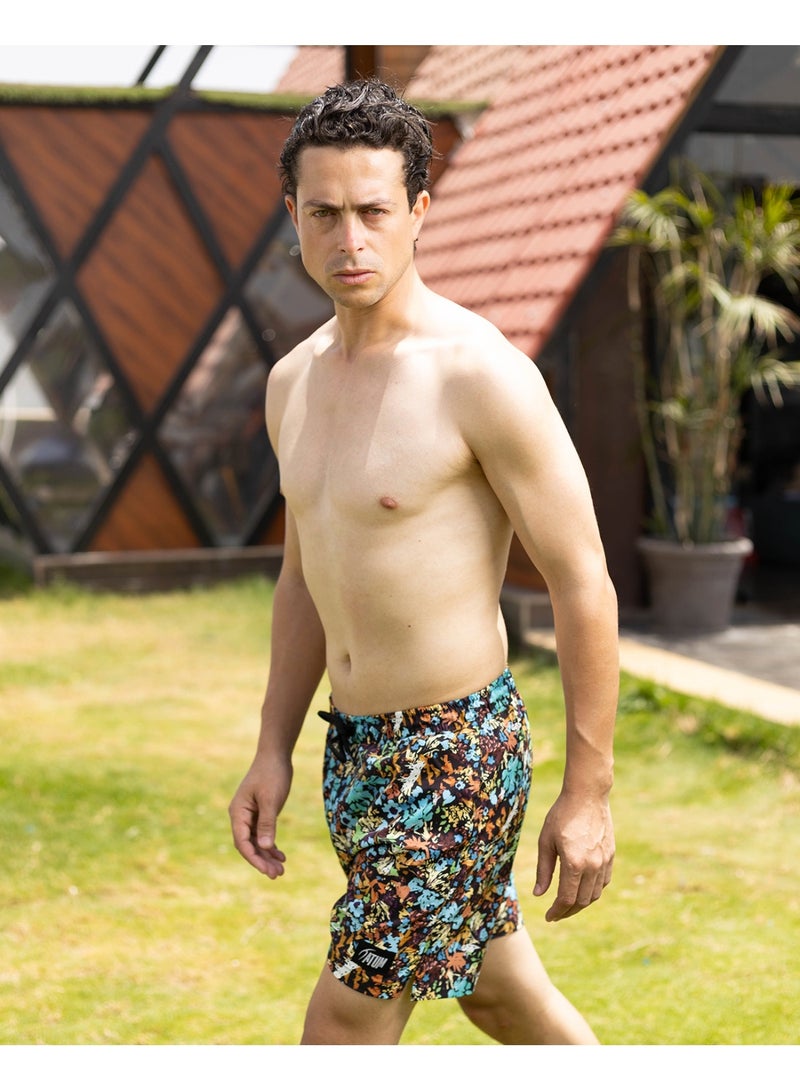 ATUM Aquatic Bloom Black Swim Short - Image 4