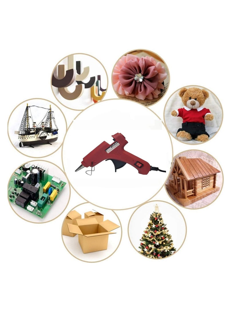 Fadman FADMAN 7 MM HOT Adhesive 6 Glue Sticks with RED 20 WATT Mini HOT Glue Gun for DIY Craft Work ON Off Switch Button Indicator  - Image 5