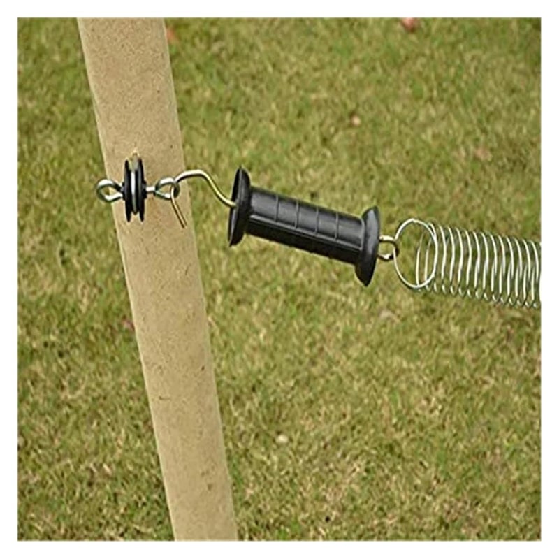 Electric Fence Gate Kit+ Handle Set Spring +Tension 2 Corner Ends 1 Black for Farm Garden Accessories - Image 5