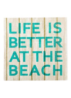 Restaurantware Restaurantware-13 Inch Paper Luncheon Napkins, 500 The Beach Design Printed Napkins - 3-Ply, Textured Edges, Assorted Colors Paper Decorated Napkins, Soft And Strong, For Parties Or Catering Events  - Image 4