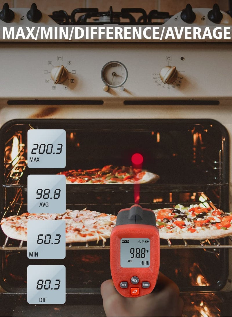 مقياس الحرارة Wintact بالأشعة تحت الحمراء - 58℉ ~ 788℉ (-50 ℃ ~ 420 ℃)، ميزان حرارة سطح الجسم الصناعي بالأشعة تحت الحمراء، ميزان حرارة بالأشعة تحت الحمراء - Image 2