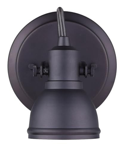 CANARM ICW622A01ORB10 LTD Polo 1 Light Ceiling/Wall, Oil Rubbed Bronze with Adjustable Head , Oil-rubbed Bronze - Image 2
