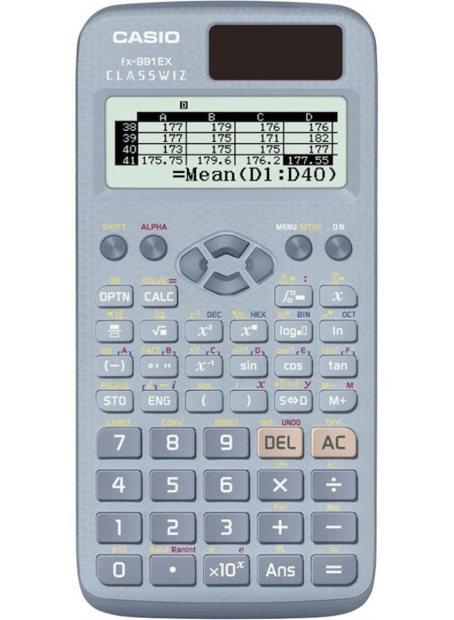 FX-991EX-BU 552 فونكسيونلو بيليمسيل هيساب ماكينيسي مافي