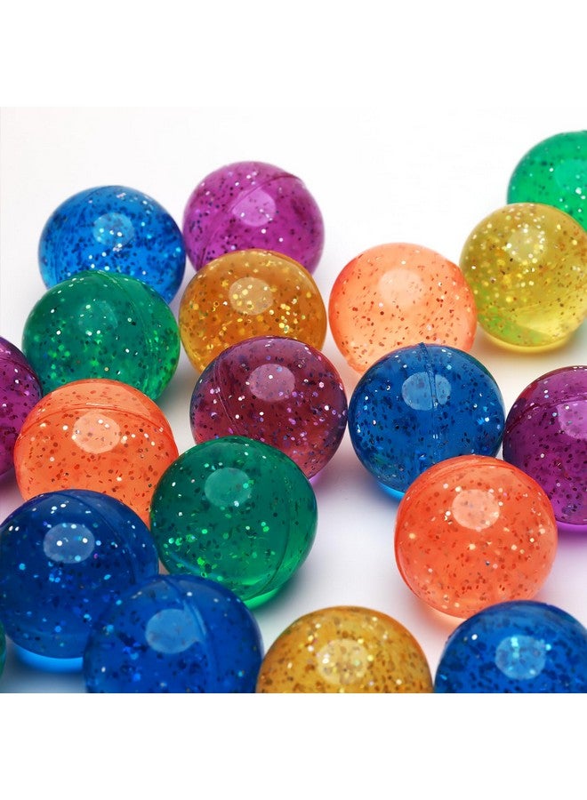 Entervending Bouncy Balls - Glitter Bounce Balls Bulk - Party Favors - Rubber Balls for Kids - Large Bouncy Ball 45 mm - Super Bouncy Balls Gift for Kids (12 pcs) - Image 1