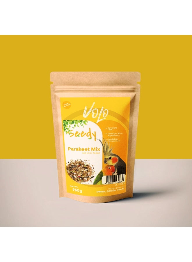 Volo Seedy Parakeet Mix Bird Food, 950g - Image 1