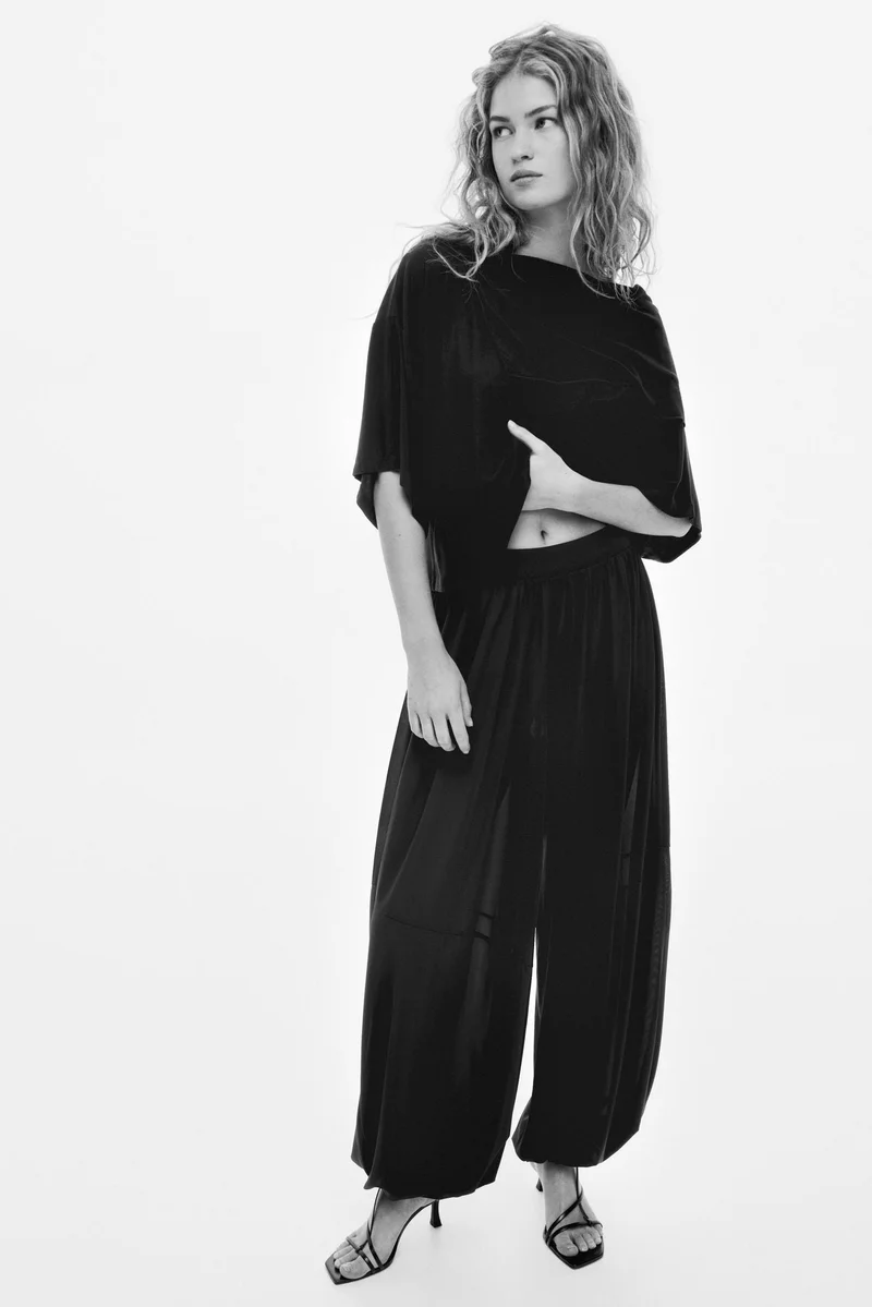 H&M Cape-detail jersey top