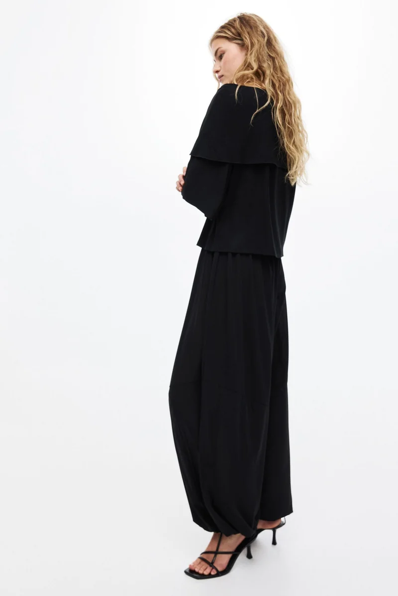 H&M  Cape-detail jersey top for Women | Best Price UAE