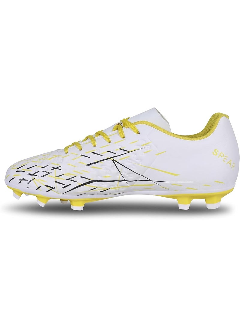 Nivia Spear Football Studs for Men – Lightweight PU Synthetic Upper, 3D Embossed Control Design, Comfortable EVA Insole, High Grip Studded Football Shoes for Turf & Grass - Image 4
