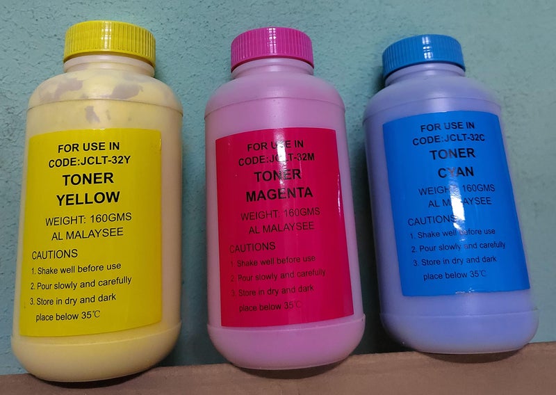 Toner Refill for all Kyocera color printers and copiers, 3 Colors, Cyan, Magenta and Yellow - Image 4