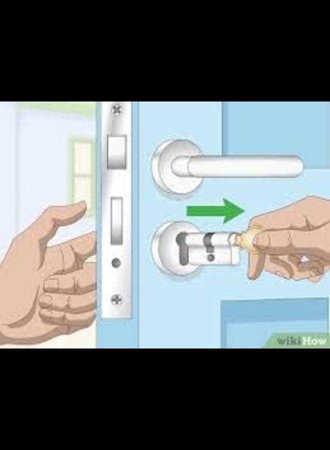 عباسلي اسطوانة الباب (70 مم) مع 3 مفاتيح ومفك براغي - Image 2