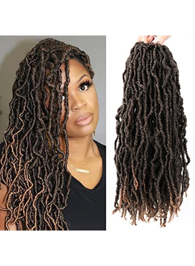 VIOLET 18 Inch New Faux Locs Crochet Hair Soft Locs Crochet Hair Extension Faux Locs Synthetic Crochet Hair for Women 6 PacksLot 126 Strands 18 Inch T1B27 - Image 1