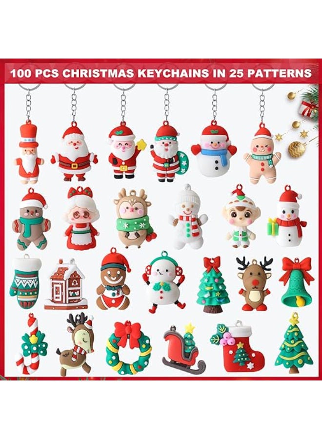 100 pieces - Christmas Rubber Keychains Bulk - Image 2