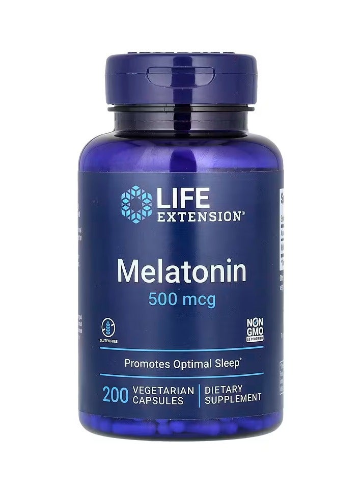 Melatonin 500 mcg 200 Vegetarian Capsules