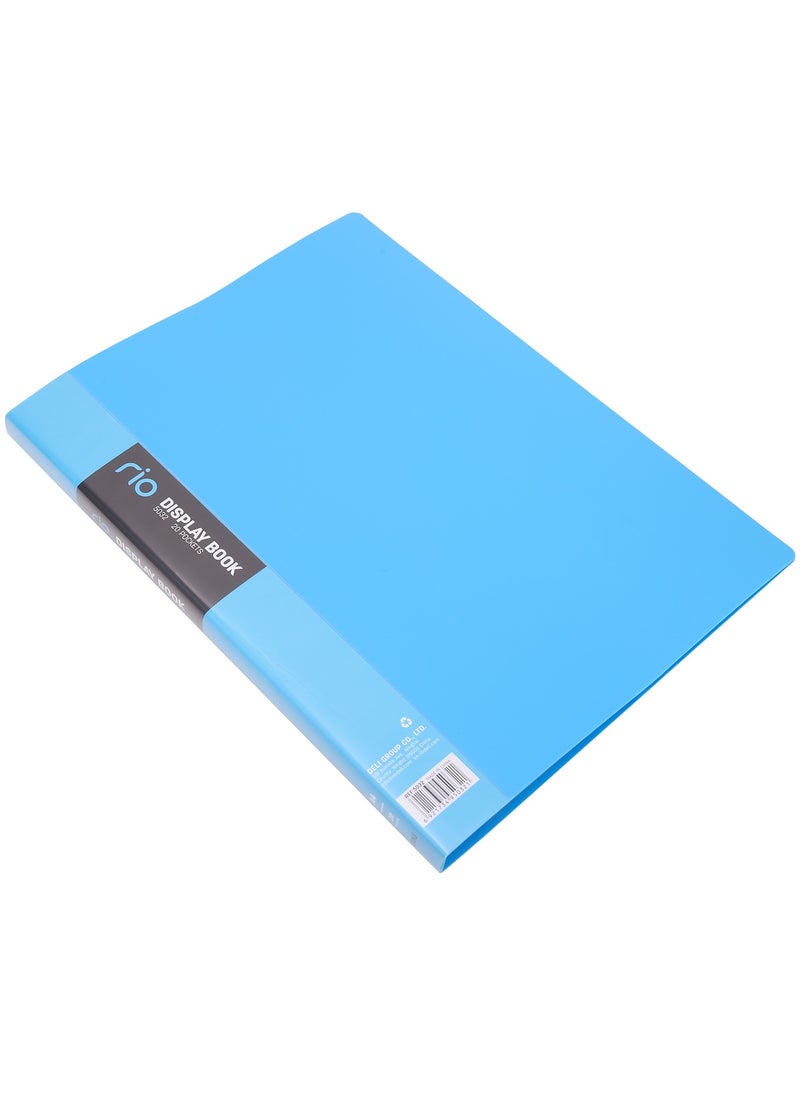 Deli - Deli E5032 Display Book - A4, 20 Pages, Assorted Colors - Image 1
