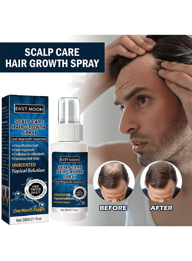 East Moon Scalp Care Hair Growth Spray-Ultra Hair Growth Formula Serum Spray, Grow Thicker Hair In 8 Weeks-30ML - Image 1