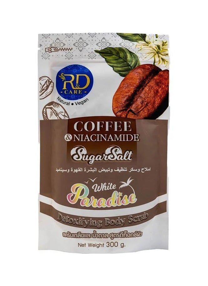 R&D - Coffee & Cinnamon Skin Whitening & Cleansing Sugar Salts - 300 gm - Image 1