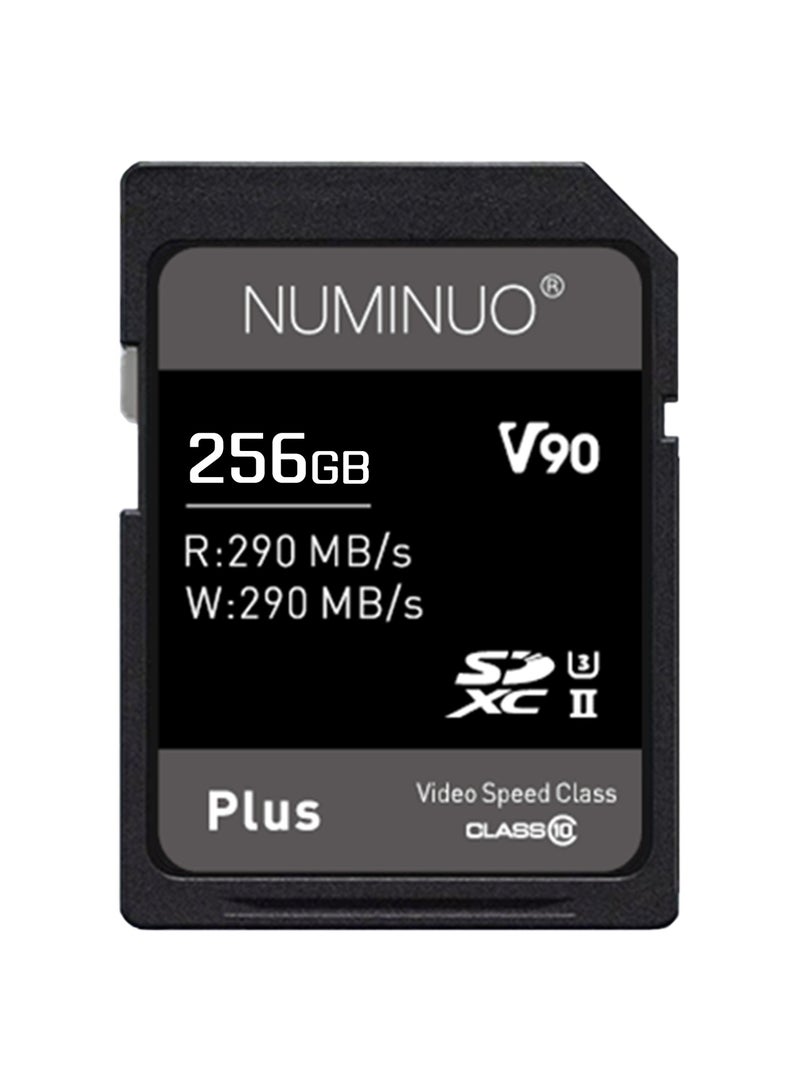 NUMINUO 256GB v90 sd card 256GB UHS-II U3 V90 SDXC Memory Card - Up to 290MB/s Read Speed and 290MB/s Write Speed - Image 1