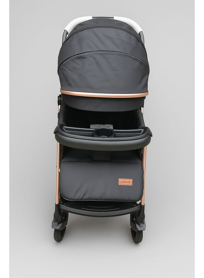 امبريلا عربية اطفال X6 برو من امبريلا عاليه الجوده ذراع قلاب للاتجاهين وطاوله طعام - Image 4