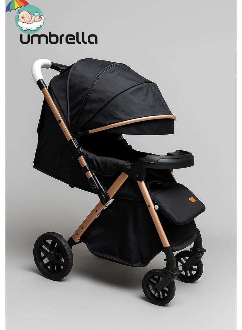 امبريلا عربية اطفال X6 برو من امبريلا عاليه الجوده ذراع قلاب للاتجاهين وطاوله طعام - Image 1