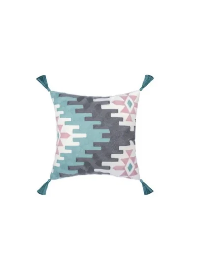 Donetella 2 Piece Embroidered Cushion Cover (45X45 cm) without filler Multicolor